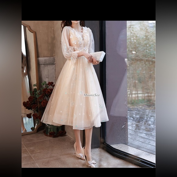 Whimsical tulle prom dress🧚 - Picture 1 of 9